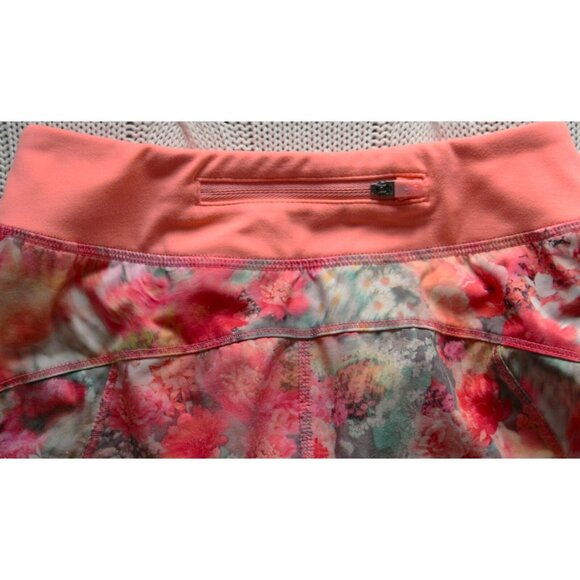 ATHLETA GIRL Kid's Run The World 3" Floral Running Shorts, Size S 7 Small - Picture 3 of 7